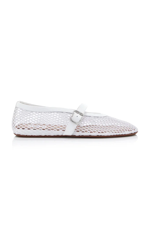 Fishnet Ballet Flats