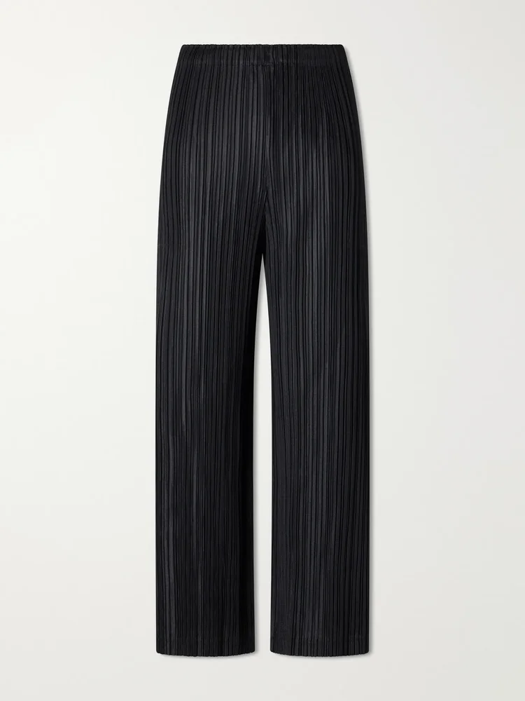 July plissé wide-leg pants