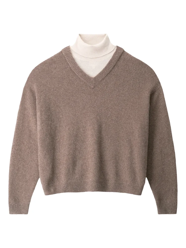 Doris Cashmere V-Neck Sweater