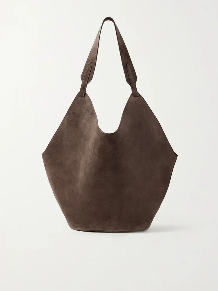 Lotus medium suede tote