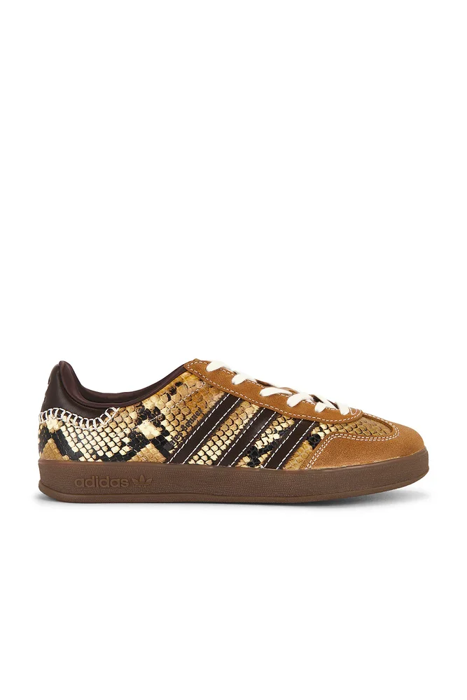 Gazelle Snake Sneaker in Core Black Wonder White Dust Rust Collegiate Burgundy