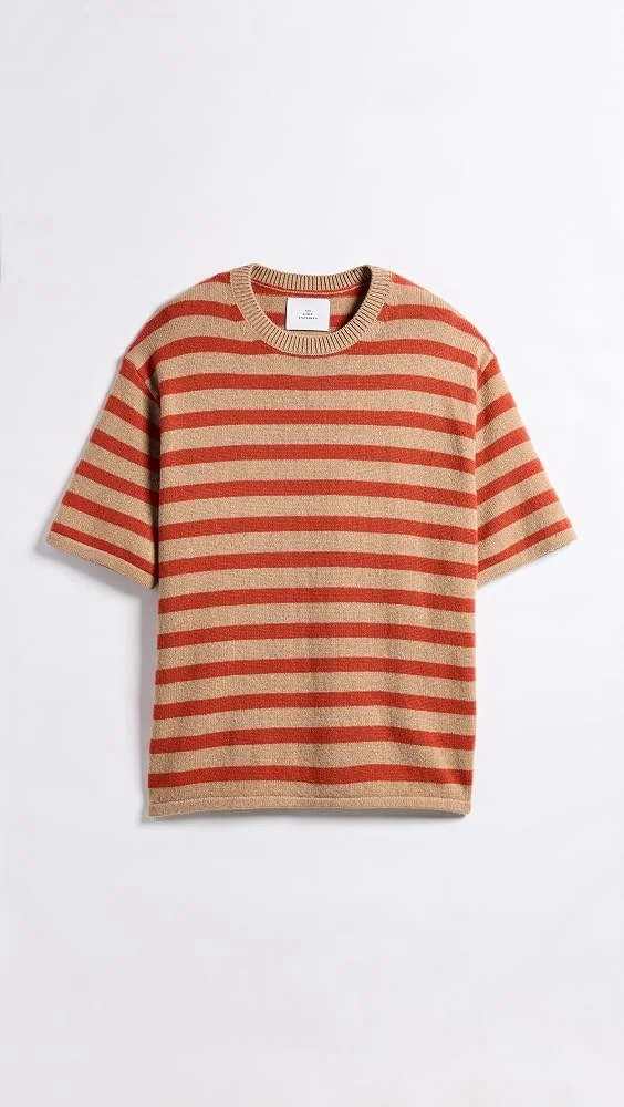 Unisex Scout Stripe Cashmere Knit Tee