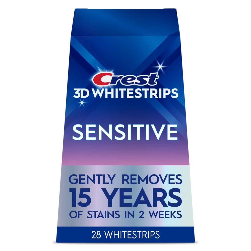 3D Whitestrips Sensitive White At-home Teeth Whitening Kit