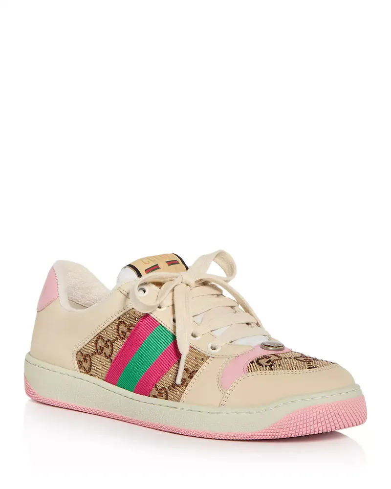 Women's GG Crystal Screener Low Top Sneakers