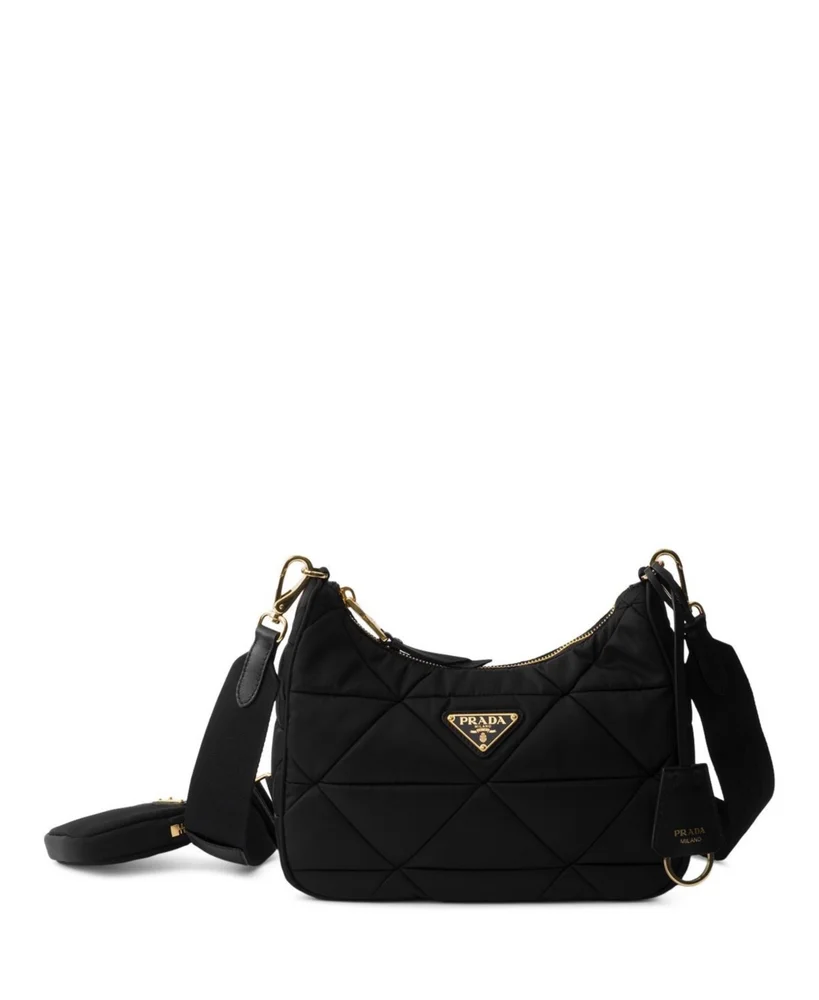 Quilted Re-Nylon Shoulder Bag