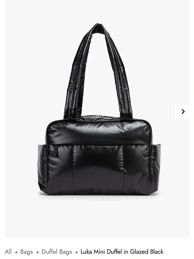 Calpak Luka Mini Duffel in Glazed Black