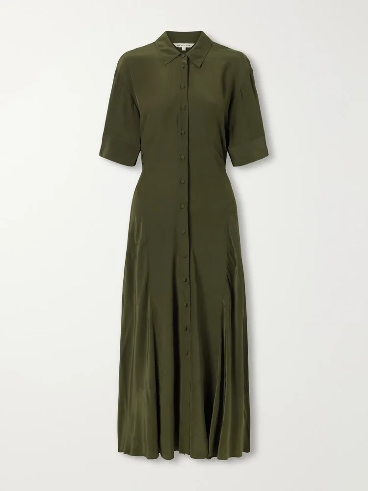 Perenna satin midi dress