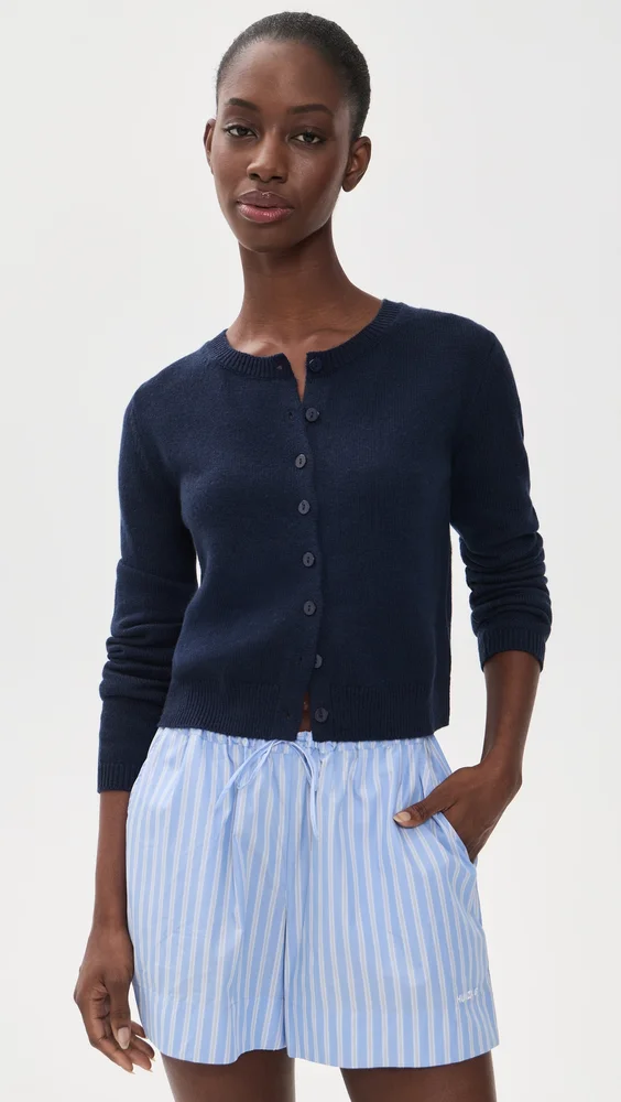 Clara Cashmere Crew Cardigan