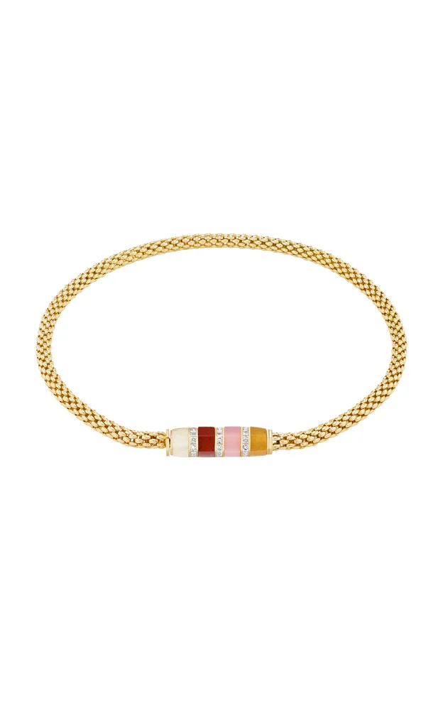 Stella Bar 18K Yellow Gold Multi-Stone Necklace