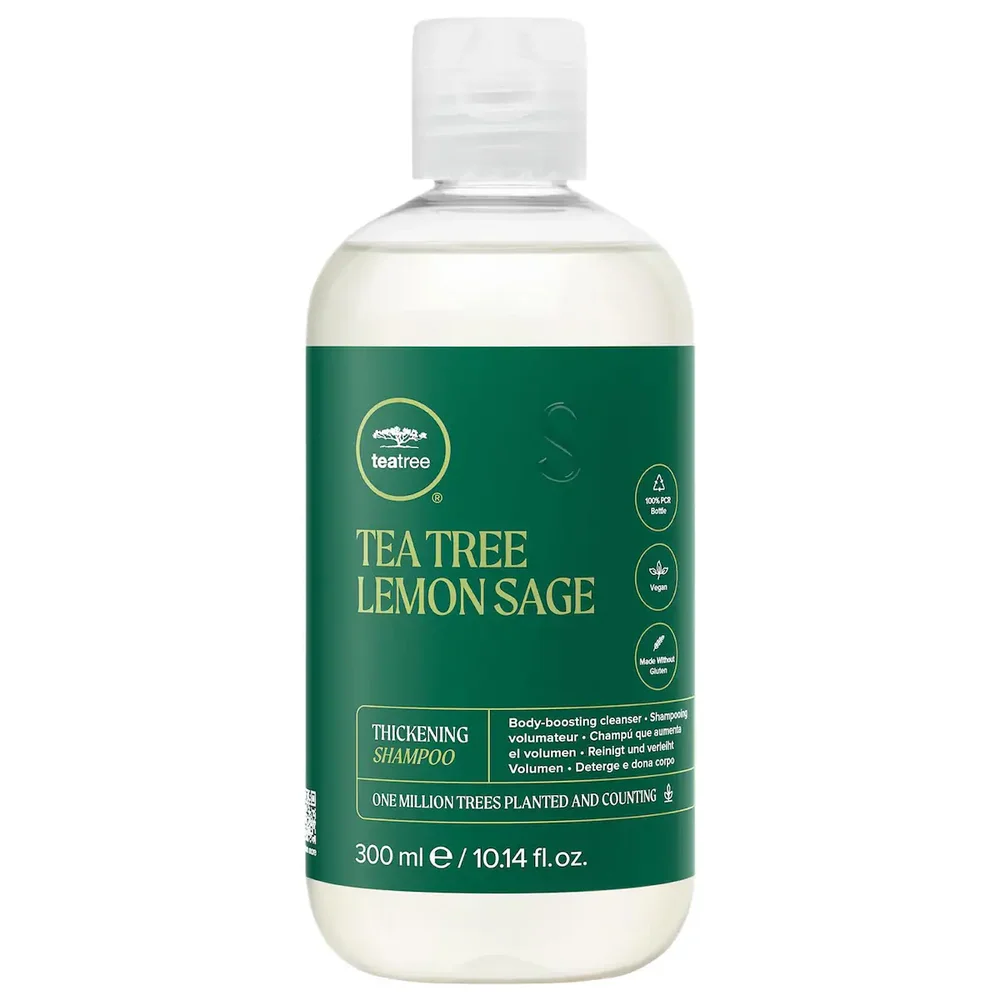 Tea Tree Lemon Sage Thickening Shampoo for Volumizing Fine Hair