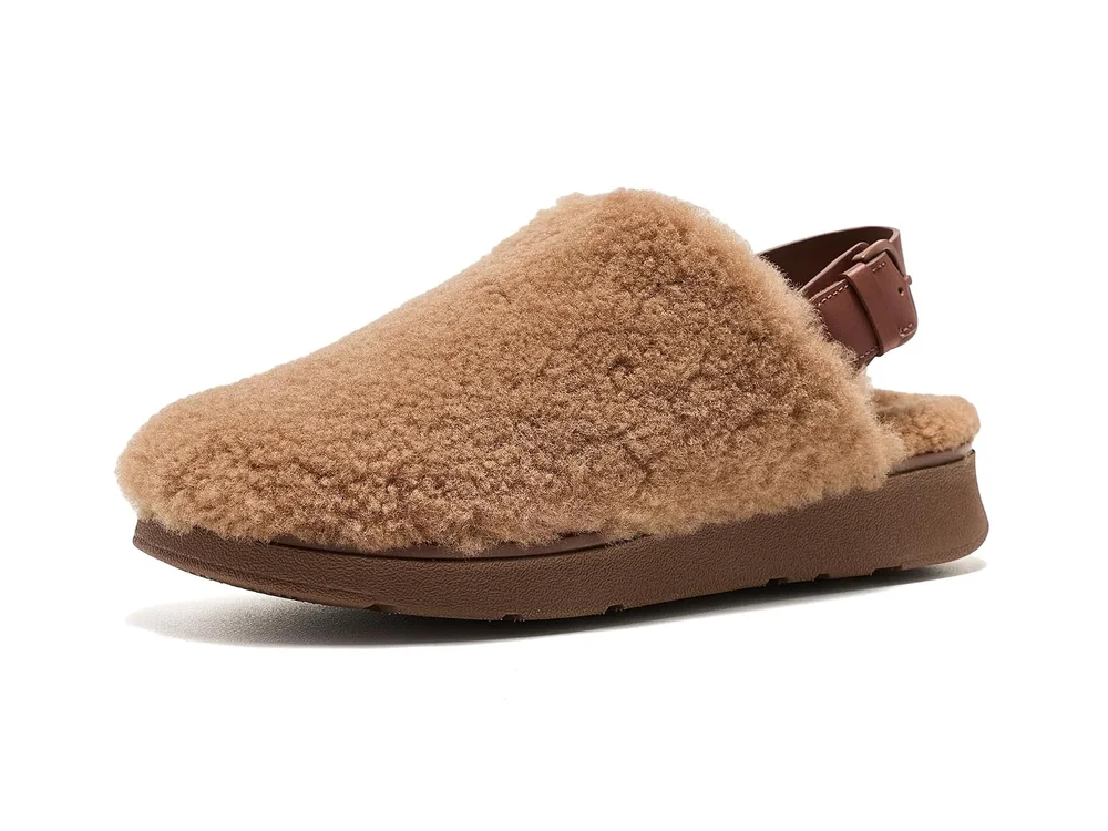 Gen-FF Shearling Back-Strap Mules