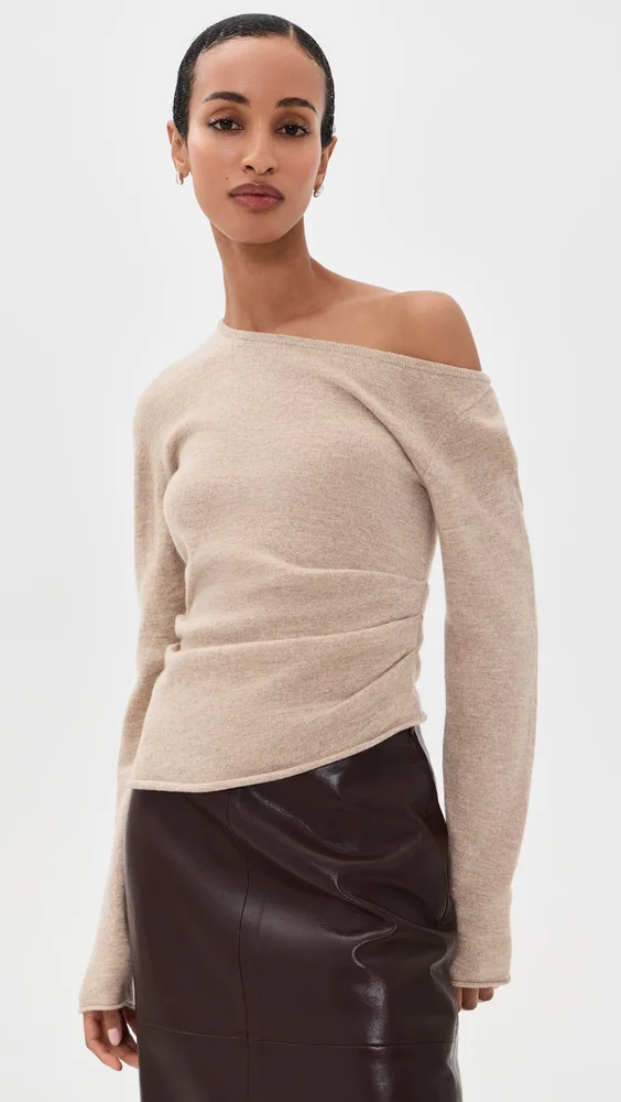 Draped Wool Top