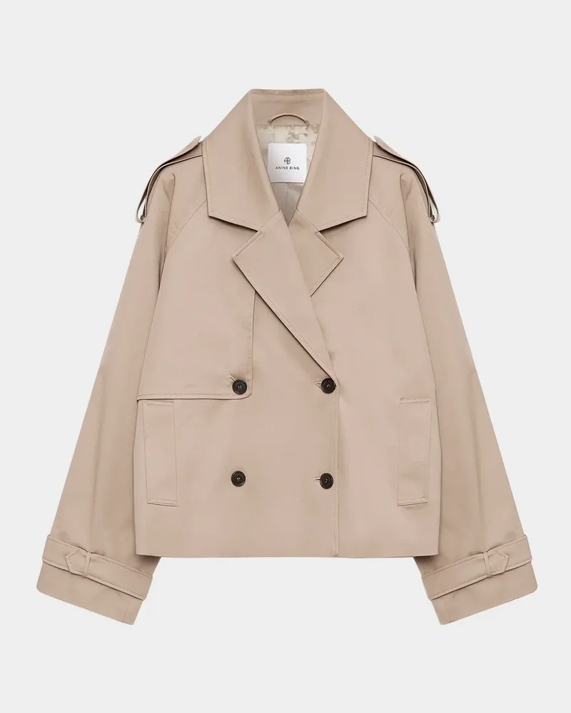 Rickie Cropped Trench Coat