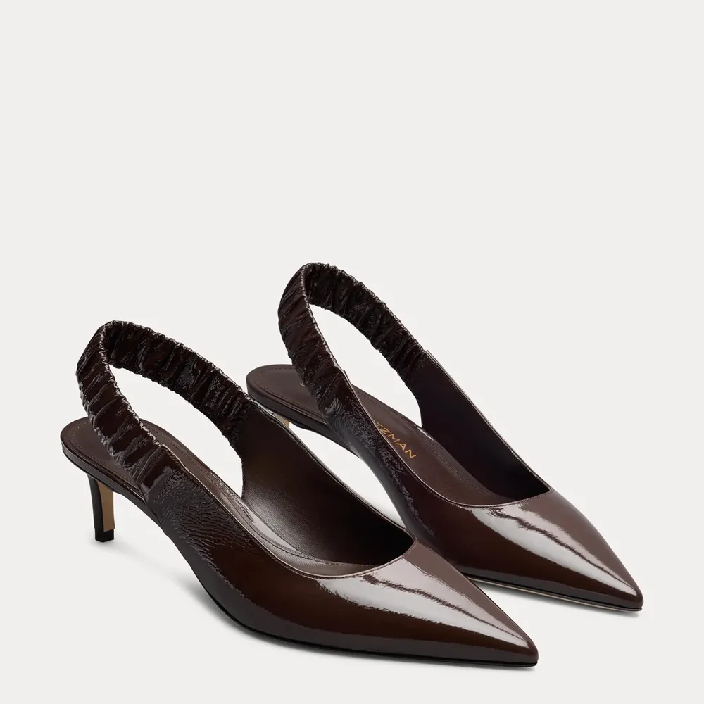 Stuart Ruche Slingback Pump 50