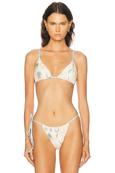 Cecile String Triangle Bikini Top