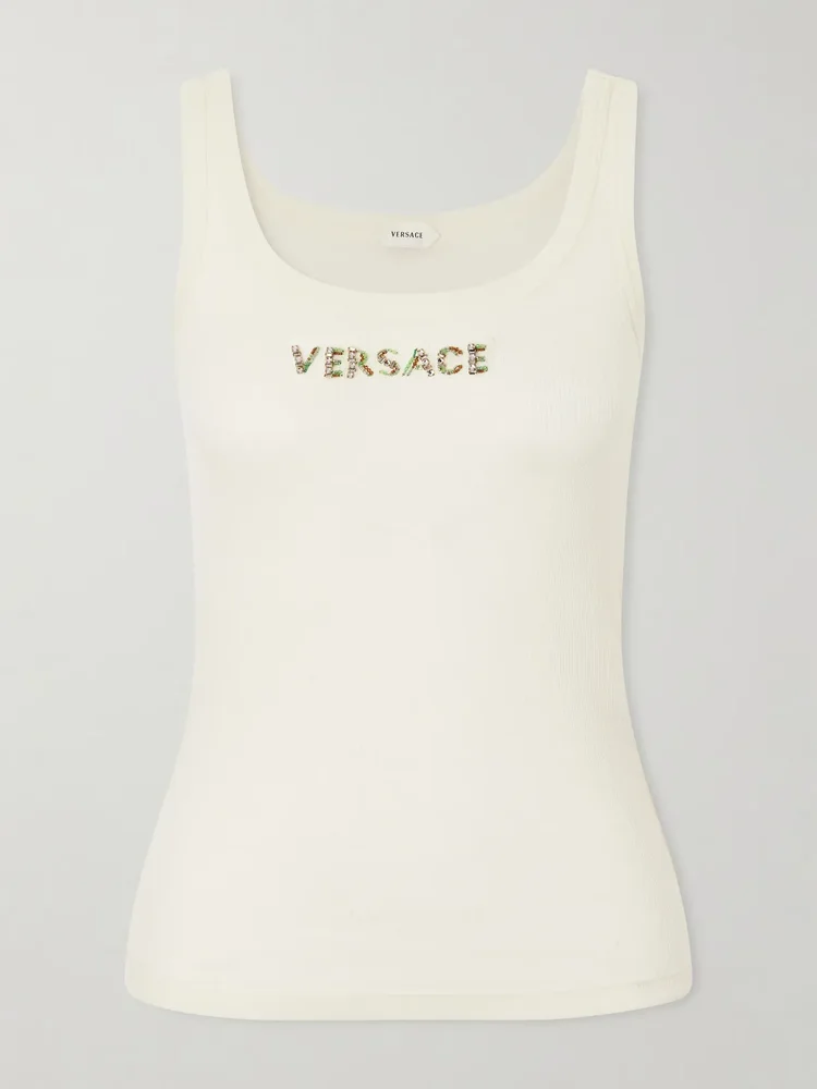 Embroidered Tank Top