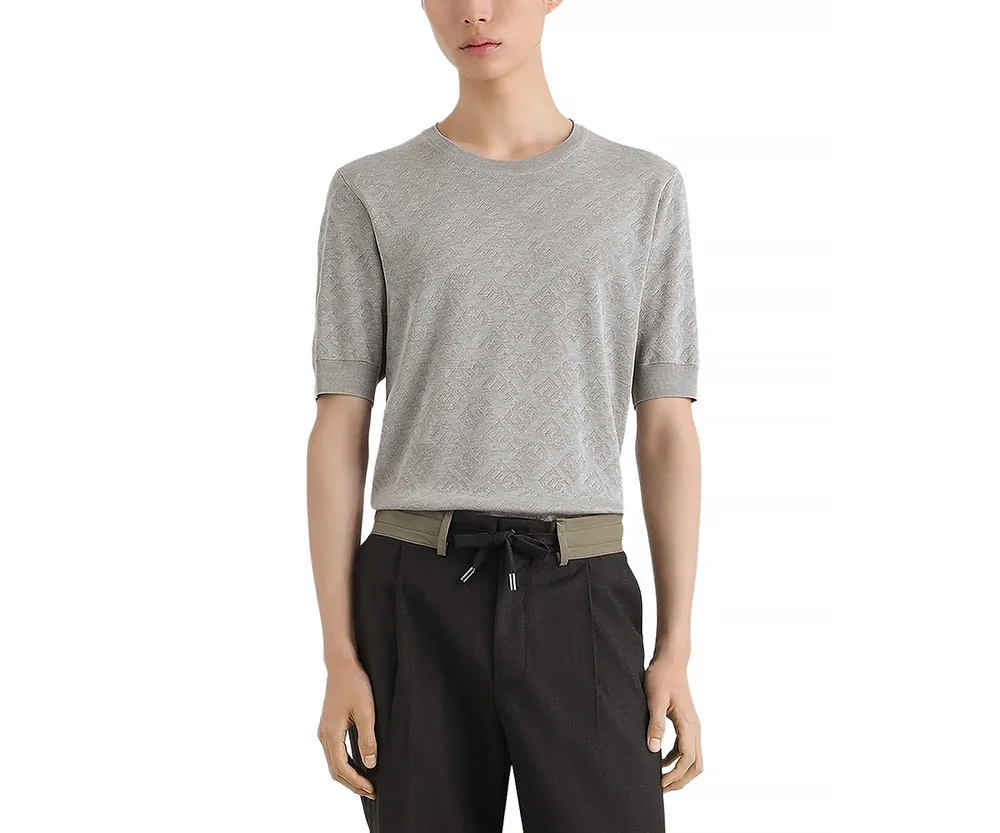 Short Sleeve Logo Sweater