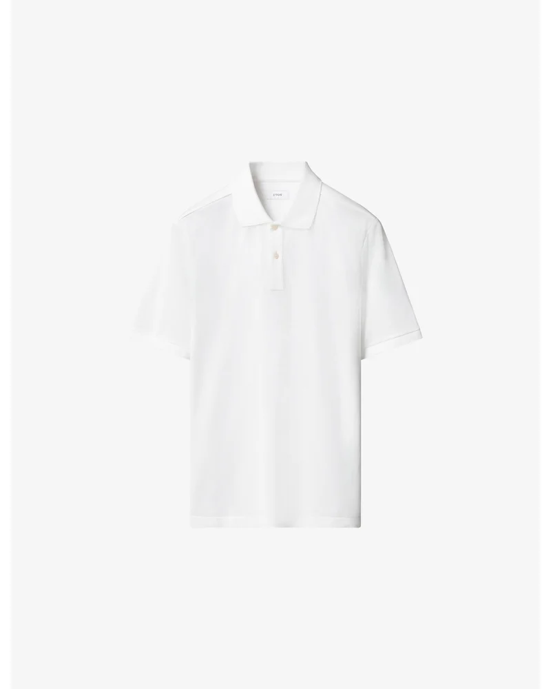 Short-Sleeved Cotton-Piqué Polo Shirt