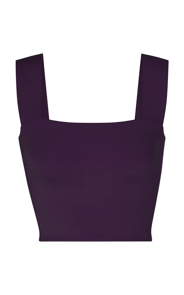 Frame Cropped Nylon-Lycra Tank Top