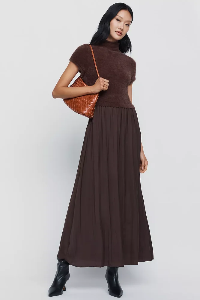 Thea Twofer Eyelash Sweater Dress