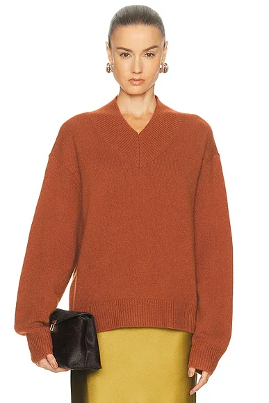 Doris Cashmere V-neck Sweater
