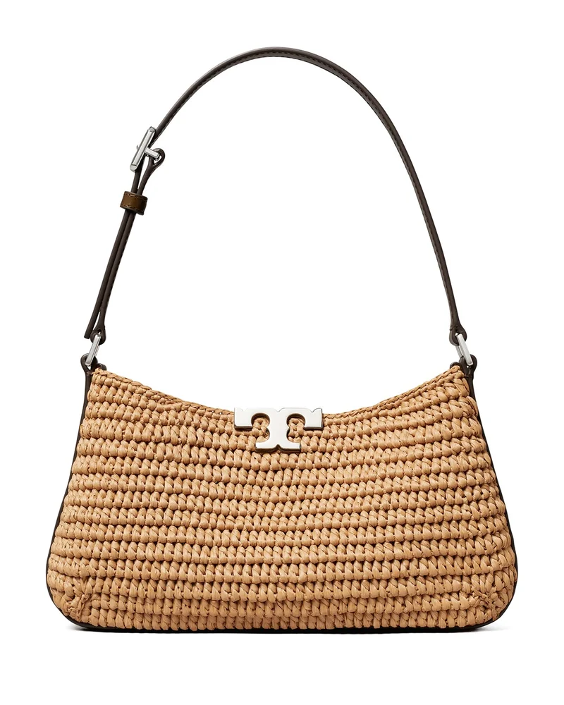 Eleanor Slim Raffia Shoulder Bag