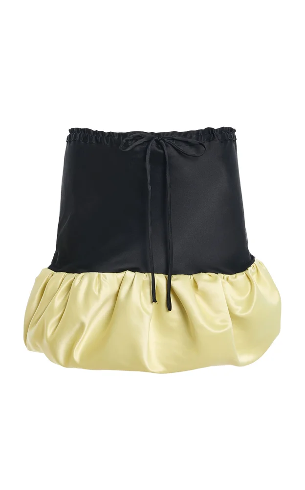 Kiki Silk-Blend Mini Skirt