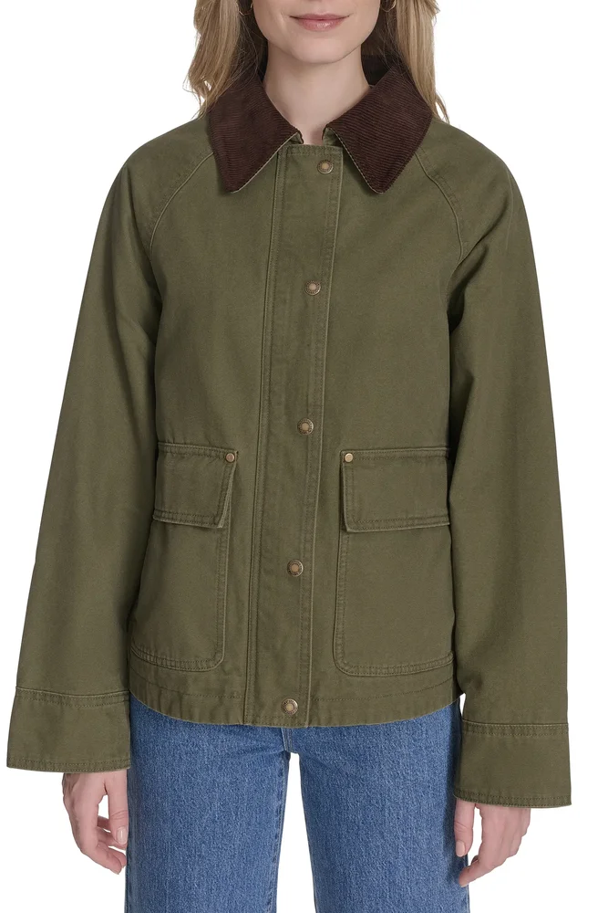 Shorty Barn Coat (Olive)