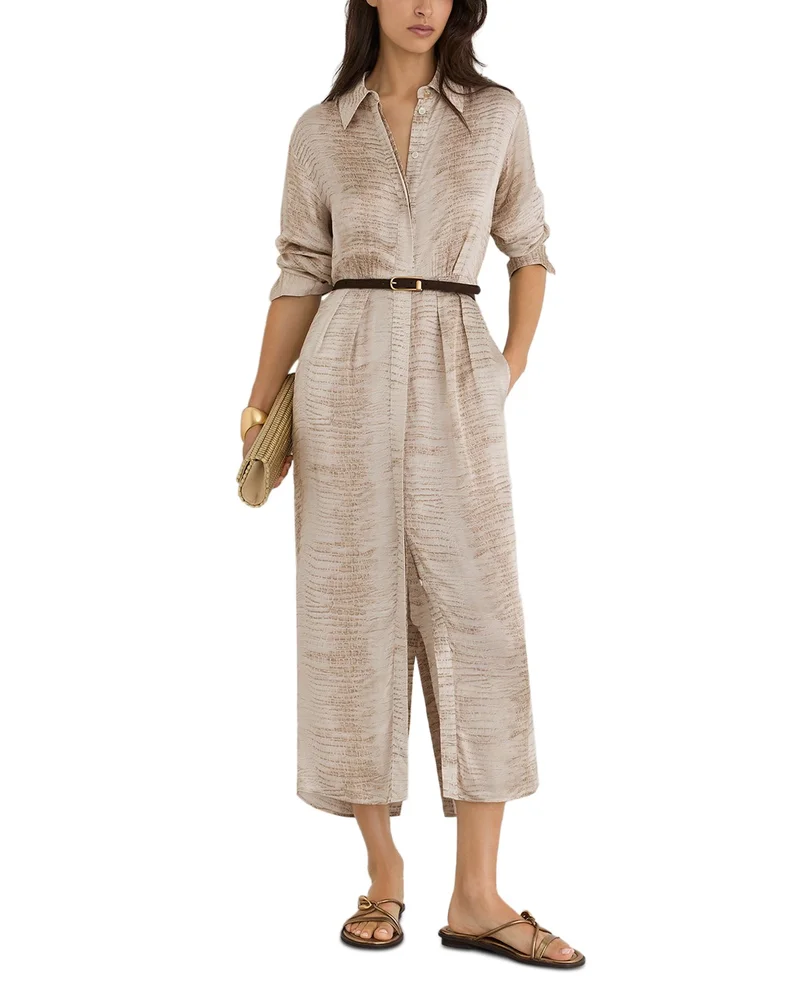 Sienna Printed Belted Shirtdress