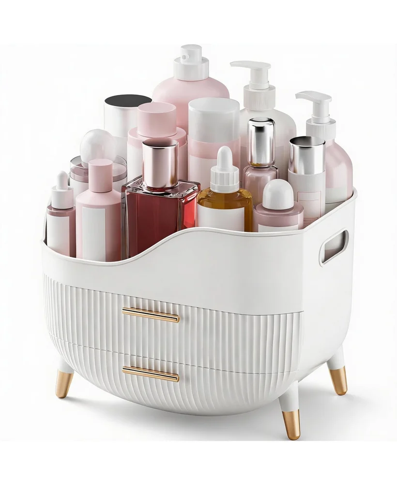 Large Capacity Makeup Organizer with Drawers