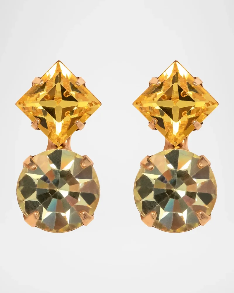Gaven 18K-Gold-Plated & Austrian Crystal Drop Earrings