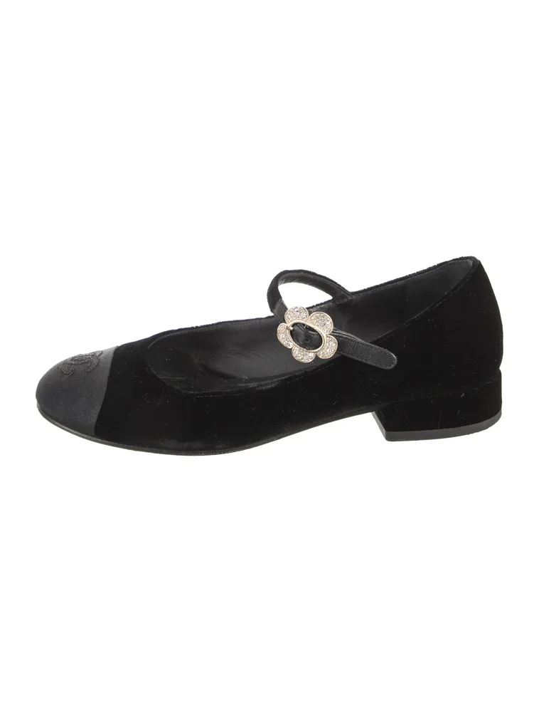 Pre-Owned 2022 Interlocking CC Logo Mary Jane Flats
