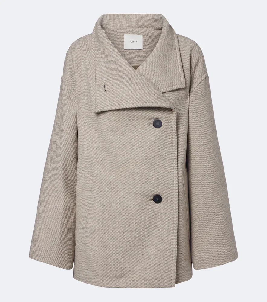 Isaia wool-blend peacoat