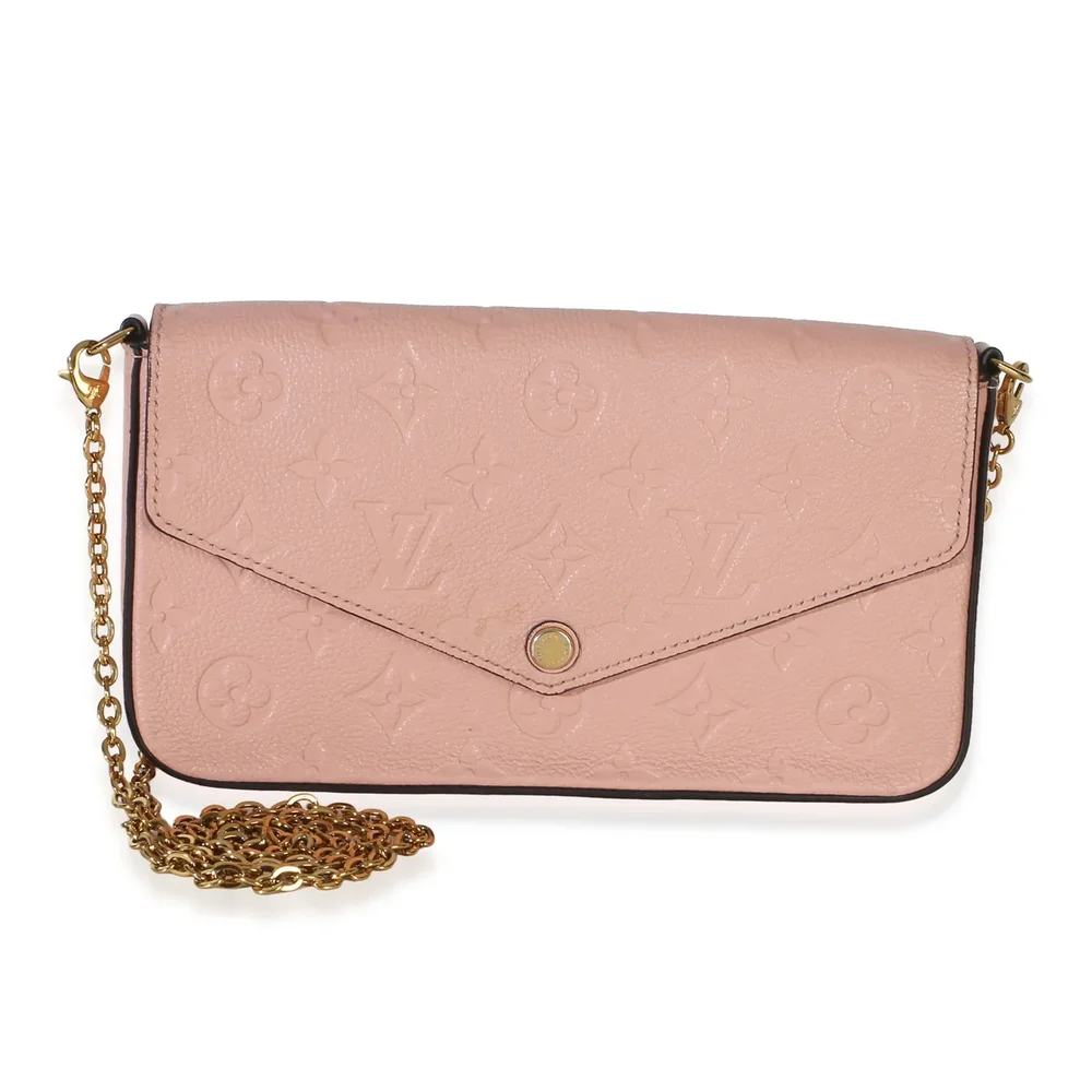 Louis Vuitton Rose Poudre Monogram Empreinte Felicie Pochette