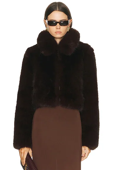 by Marianna Savoie Faux Fur Jacket