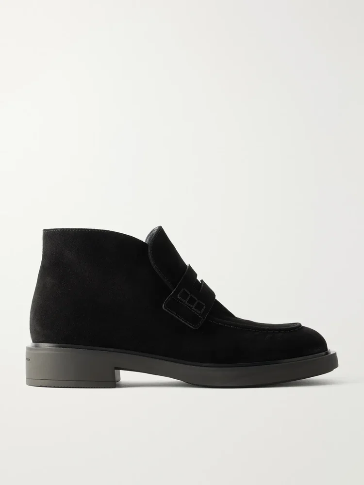 Suede ankle boots