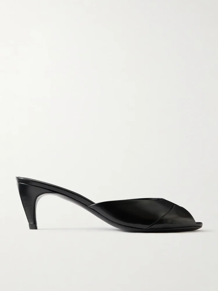 Cave leather mules