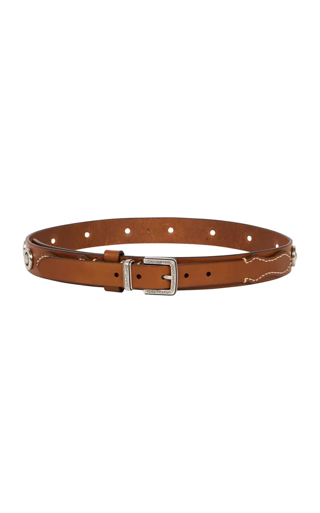 Studded Leather Belt