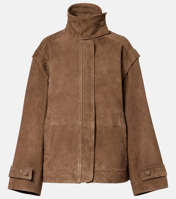 Kamala suede jacket in brown - Rotate