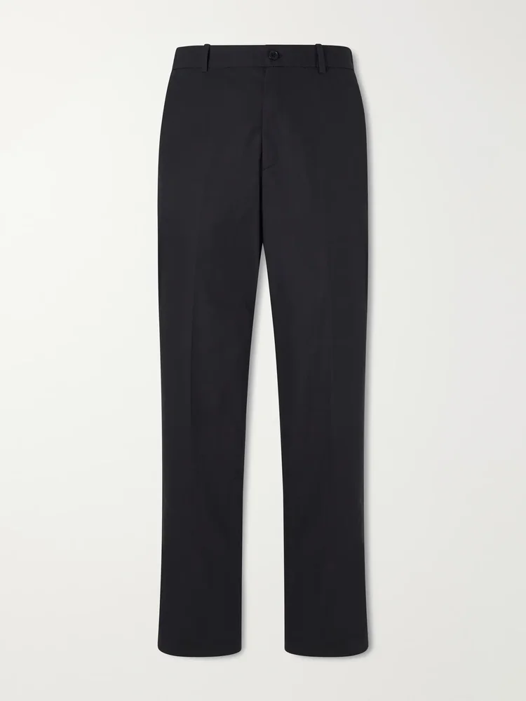 Dylan Straight-Leg Cotton-Poplin Trousers