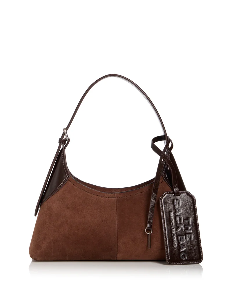 Sack Small Belted Suede Shoulder Bag