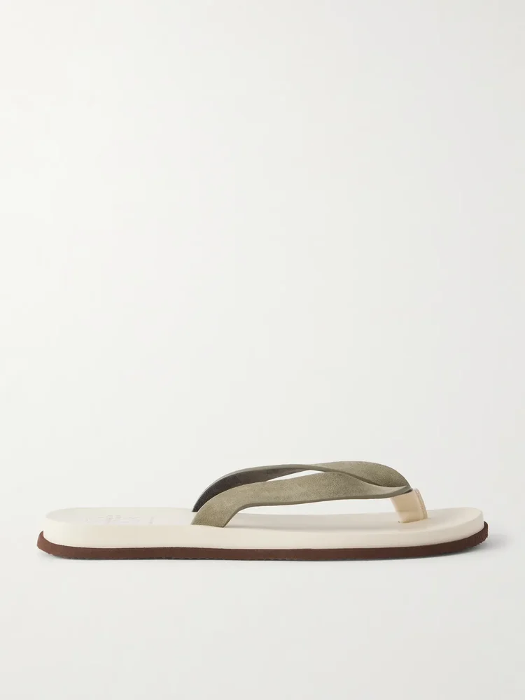 Suede Flip Flops