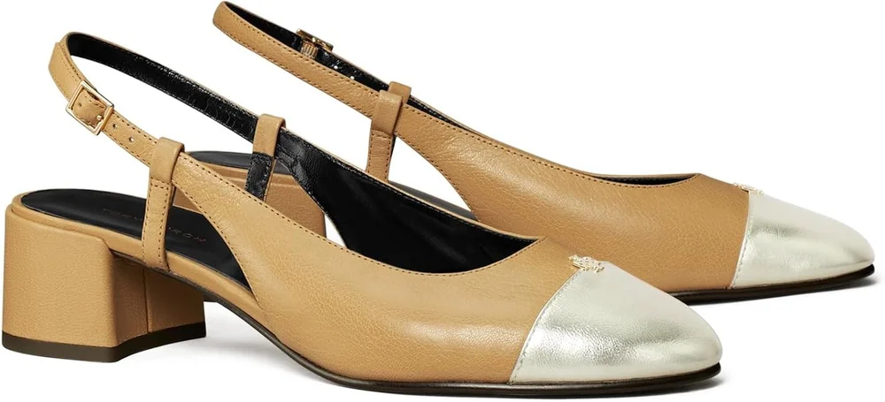 Cap-Toe Slingback 45mm Pumps