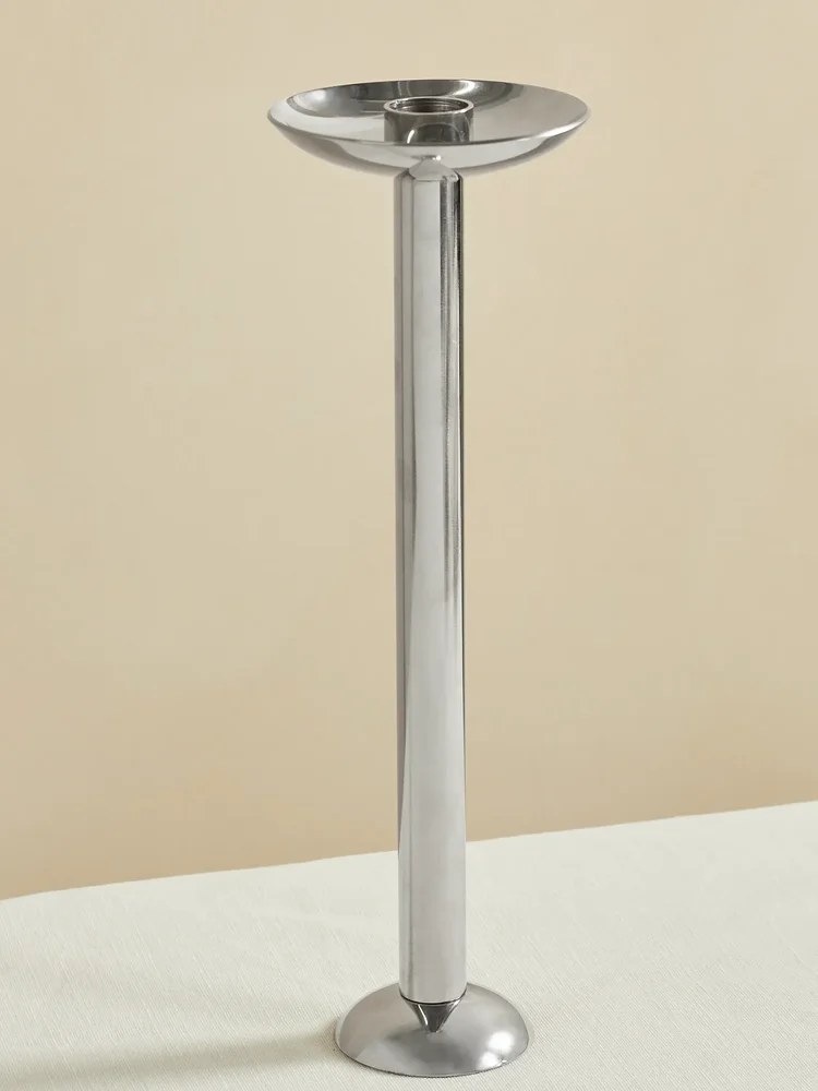 Champagne stainless steel candle holder