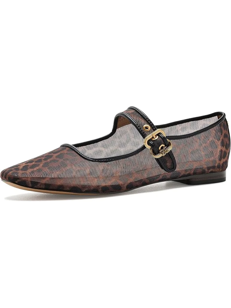 Sam Edelman Michaela Mesh Ballet Flat in Brandy