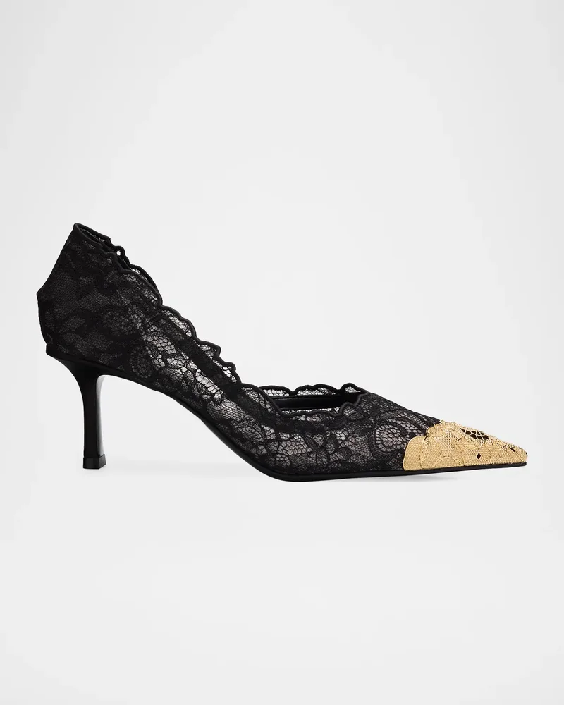 65mm Faiz Lace d'Orsay Pumps