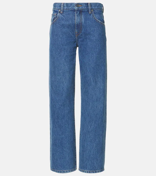 Kerrie mid-rise wide-leg jeans