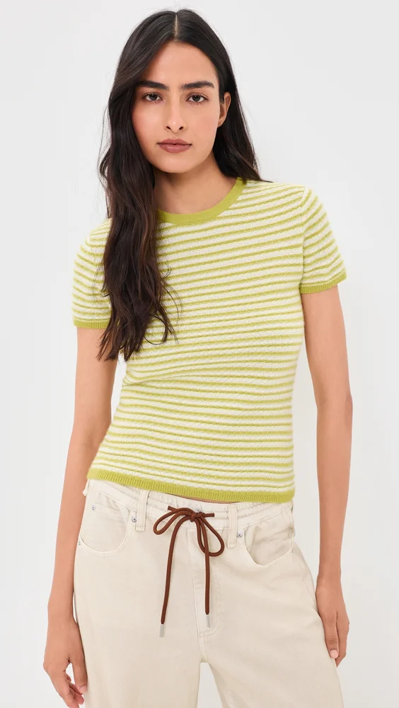Cashmere Striped Tee