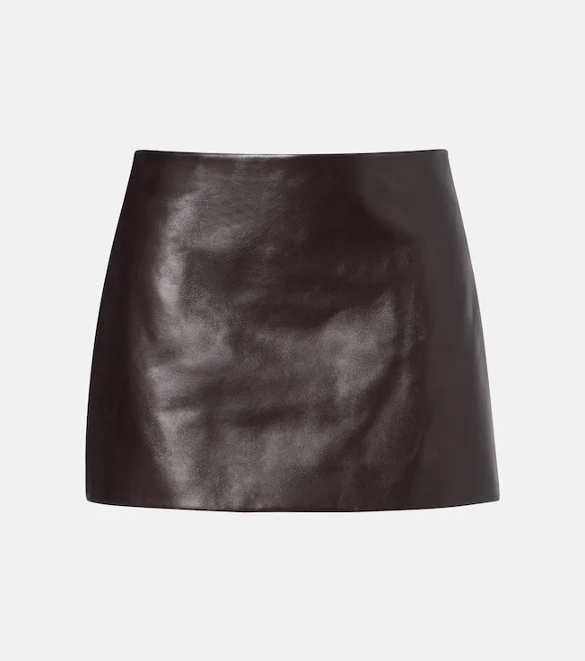 Jett leather miniskirt