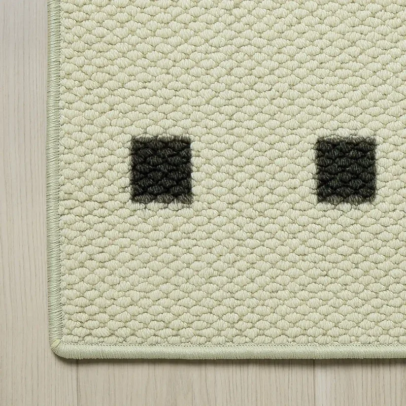 Della Natural Patterned Wool Rug